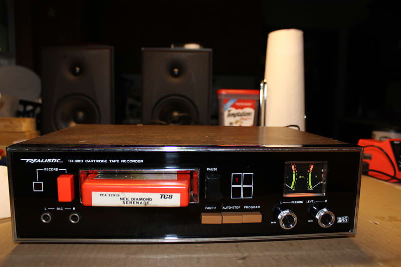 Restored Realistic  TR-881B 8 track player  			