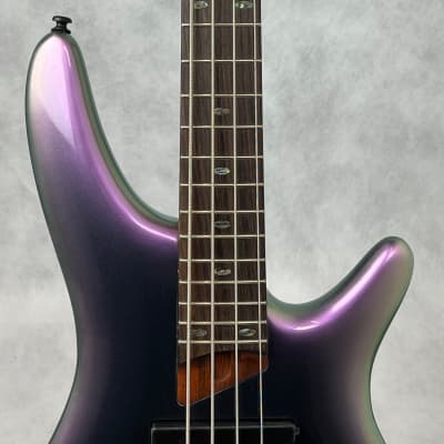 Ibanez SR500E Bass Guitar - Black Aurora Burst image 4