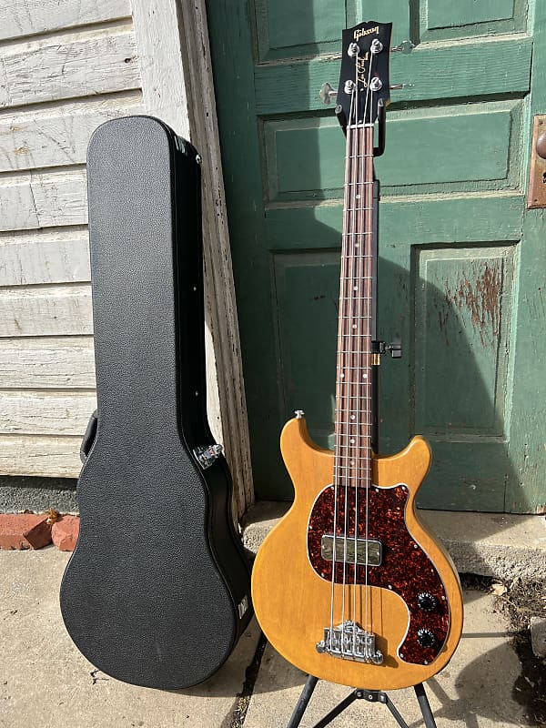 2019 Gibson Les Paul Junior Tribute DC Bass Worn TV Yellow CME Exclusive  Short Scale + Case DEMO | Reverb