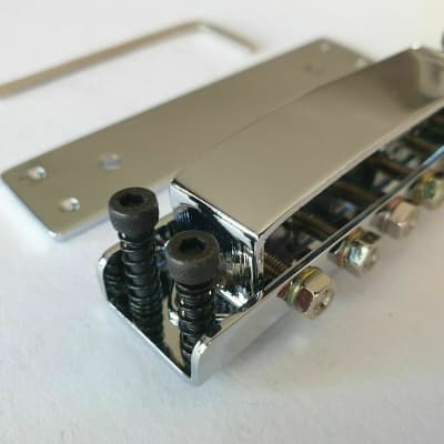 Quality Tune o matic Bridge for Rickenbacker in Chrome image 2
