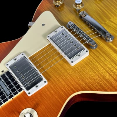 2023 Gibson Les Paul 1960 Custom Shop '60 Historic Reissue Flame Top VOS ~ Tangerine Burst image 5