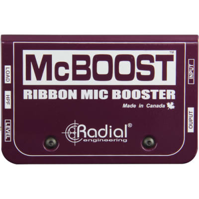 Radial Engineering McBoost Microphone Signal Intensifier 3-position load switch image 2