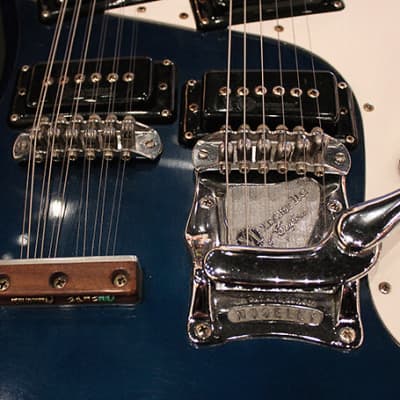 Mosrite ‘Joe Maphis’ Style Double Neck 1966 Blue image 10