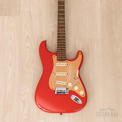 1959 Fender Stratocaster Vintage Guitar Pre-CBS, Matador Red Lacquer (Riggio) w/ Tweed Case image 2