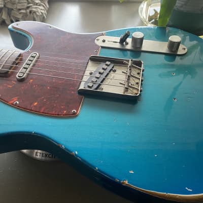 Bravewood 1960s Telecaster relic boutique with custom Mojo Pickups - Lake Placid Blue for sale