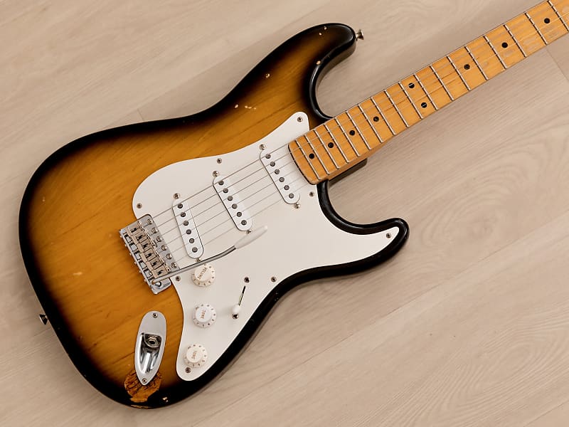 2015 Fender Custom Shop 1957 Stratocaster Partscaster Sunburst w/ Fat 50s, Case image 1