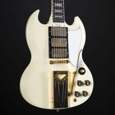 Gibson 60th Anniversary 1961 Les Paul SG Custom Sideways Vibrola Classic White #101081 - Custom Electric Guitar Bild 6