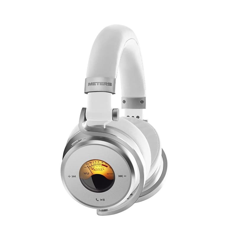 M-OV-1-B-C Meters Bluetooth Wireless over Ear Headphones with Anc & Connect - White image 1
