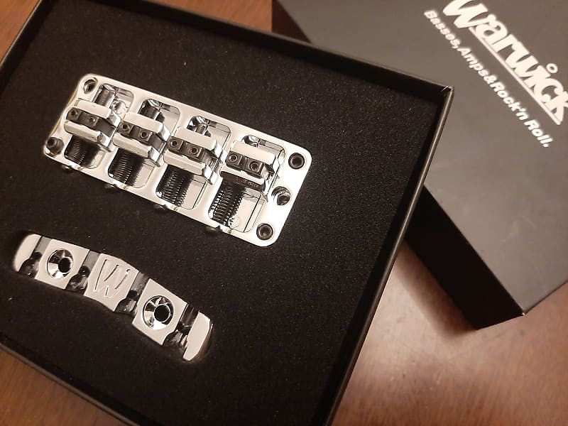 Warwick 2 piece Bass Bridge 2023 - Chrome | Reverb Australia