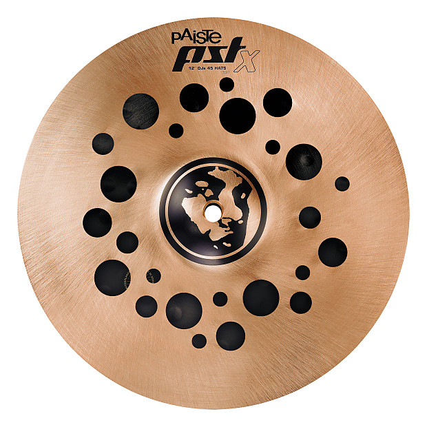 Paiste 12" PST X DJs 45 Hi-Hat Cymbals (Pair) image 1