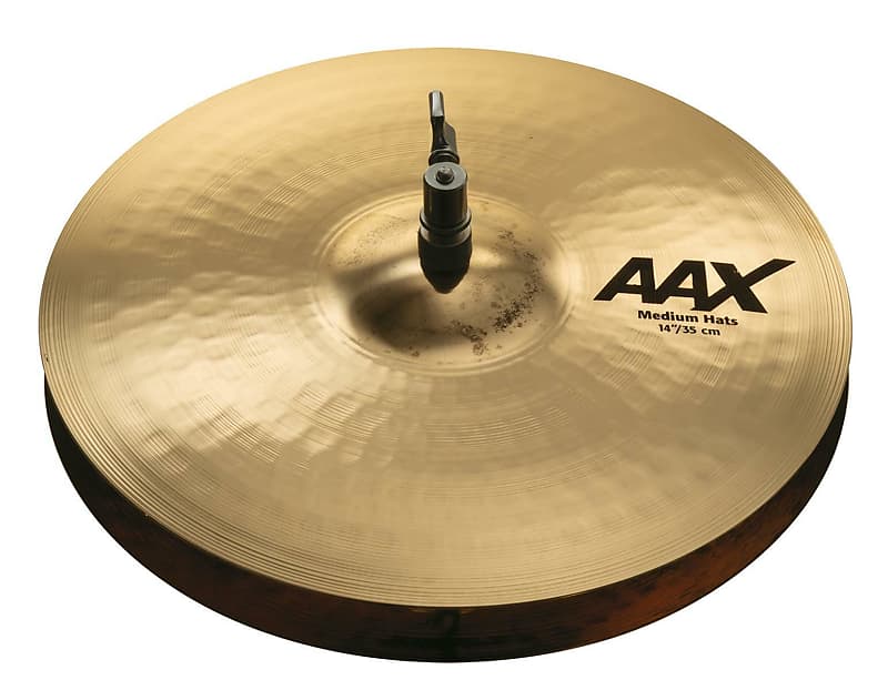 Sabian AAX 14” Medium Hi Hat Cymbals-Brilliant/Model # 21402XCB image 1