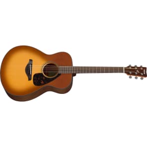 Yamaha FS800-SDB Solid Spruce Top OM Acoustic Guitar Sandburst