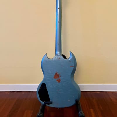 Gibson SG Special Faded 2018 Pelham Blue heavy relic image 2
