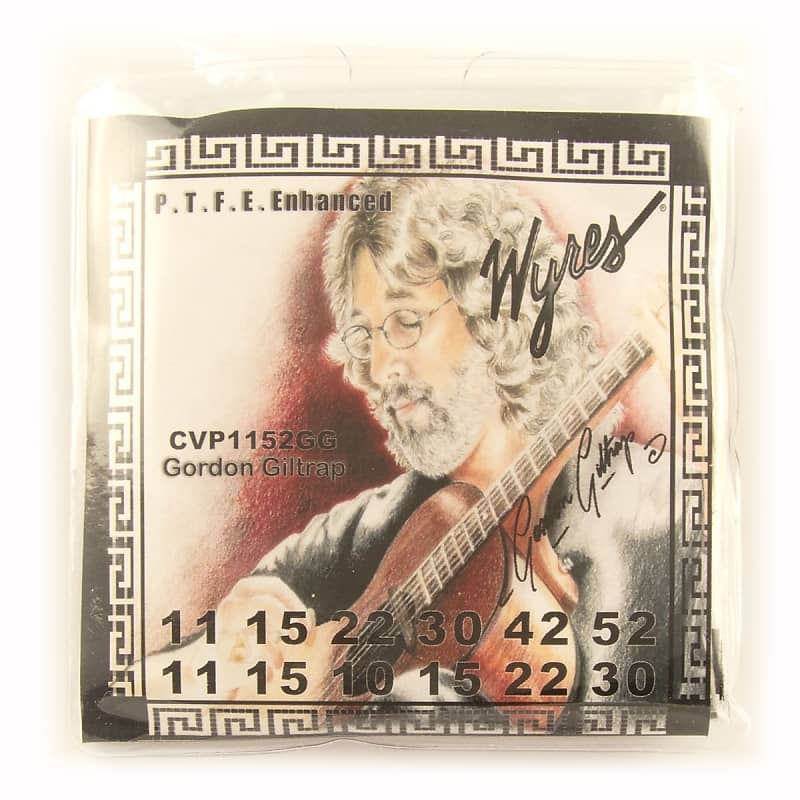 Wyres Gordon Giltrap 12 STRING Signature Phosphor Bronze Coated Acoustic Guitar Strings 11-52 image 1