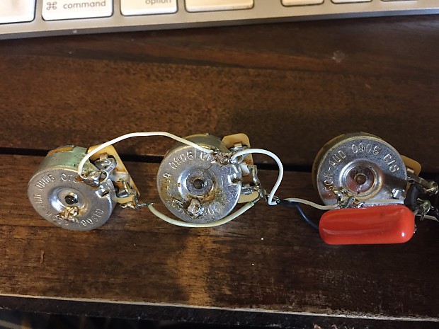 Fender Jazz Bass Controls CTS pots potentiometers Volume Tone capacitor 72 jack