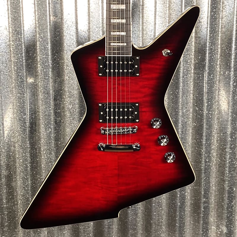 Westcreek Revenge Explorer Flame Transparent Red Burst #0354 | Reverb