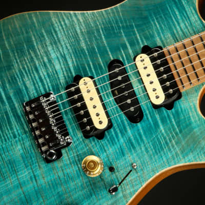 Suhr Modern - Bahama Blue/Roasted 5A Birdseye Maple Neck 2023 image 15