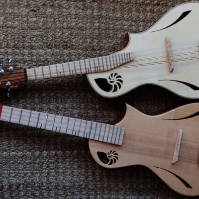Murray Kuun Enigma doubletop ukulele 2023 - Natural Woods image 6