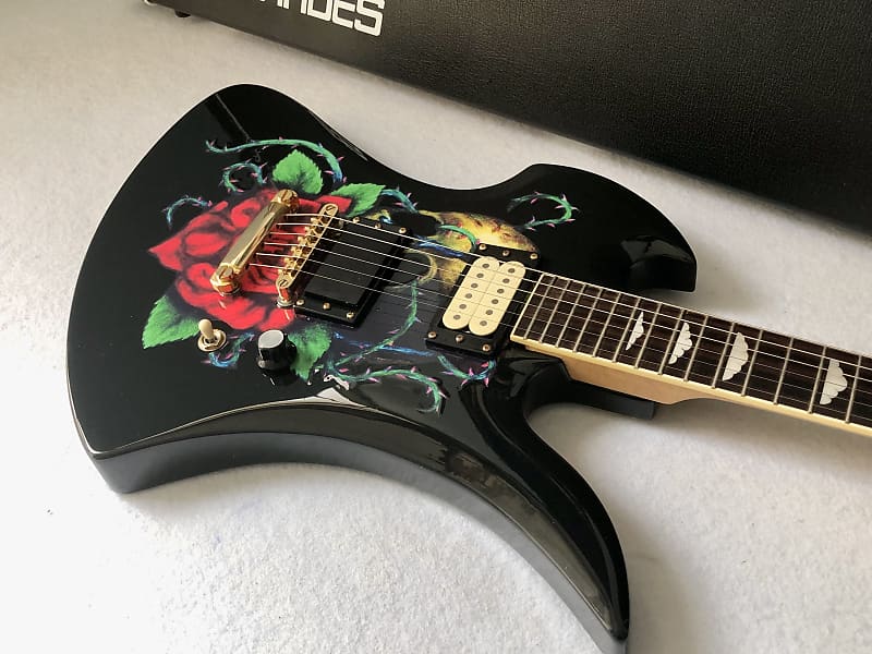 🌹薔薇骷髏 🌹 SKULL ROSE Hide guitar 玫瑰 Qposket hide Model