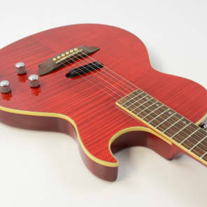 Washburn Sammy Hagar Red Rocker RR-100 Trans Red Acoustic/Electric w/OHSC image 9