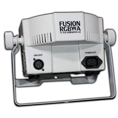Xstatic Fusion RGBWA Par Light 36x 1W LED Slim Par DJ Stage w/ IR Remote (White Housing) image 6