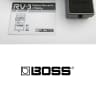 NOS 1994 Boss RV-3 Digital Reverb/Delay - Pink Label First Year Production with Box & Manual
