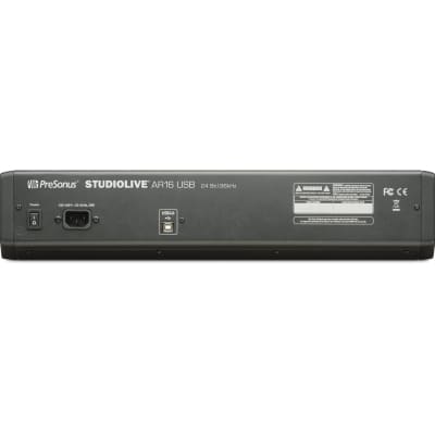 PreSonus StudioLive AR16c USB-C Mixing Console (Analog Digital Bluetooth) image 5