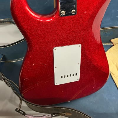 Memphis Sparkle Red Lawsuit Stratocaster Electric Guitar image 8