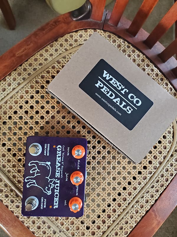 West Co Pedals Grease Juicer Purple sparkle Reverb