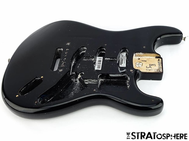 2016 American Fender CLAPTON Strat BODY USA Stratocaster Guitar Parts Black SALE image 1
