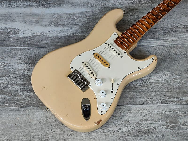 1987 Fender Japan ST72R-55M '72 Reissue Partially-Scalloped Stratocaster ( White) | Reverb