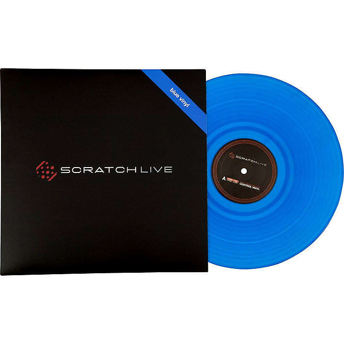 Rane Serato Scratch Live Control Vinyl Blue Record Reverb