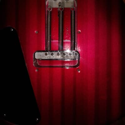 Peavey Milestone six string guitar 1985 Red metallic image 5