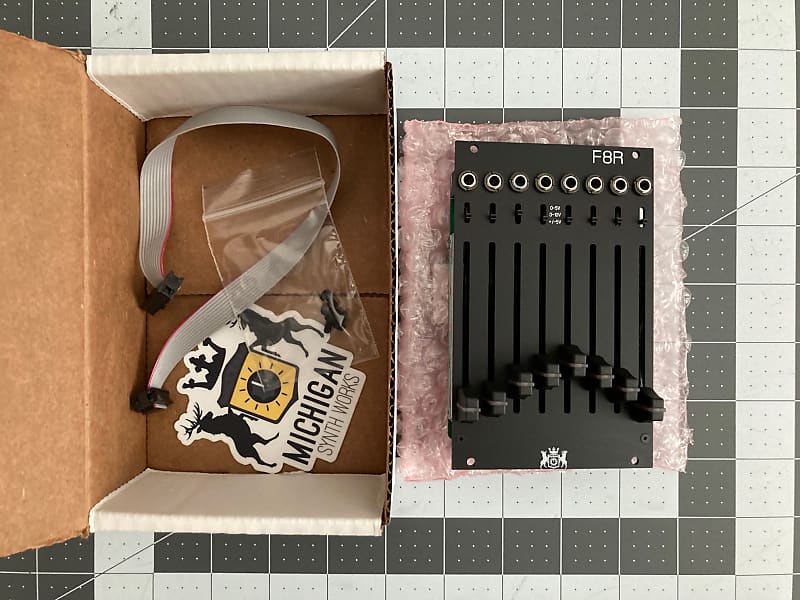 Michigan Synth Works F8R 8 Channel Fader Bank with CV, I2C