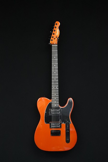Squier affinity telecaster hh electric guitar with matching headstock metallic black on sale