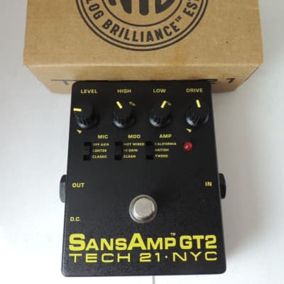 Tech 21 SansAmp GT2 Tube Amp Emulation Pedal