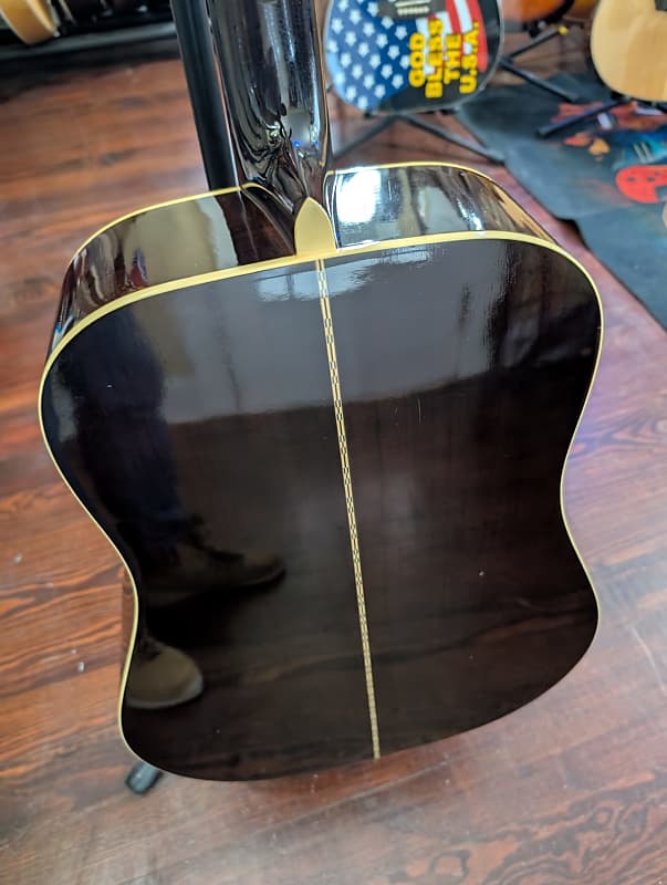 Aria W-180 Dreadnought Acoustic Guitar Vintage 1980's MIJ