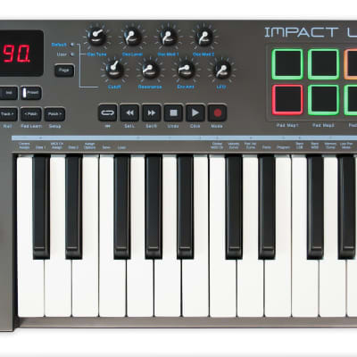 Nektar Impact LX25+  25 Note USB Midi keyboard controller with pads image 1