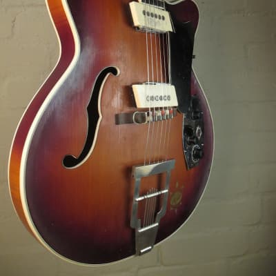 ⚠️ 1960 Hoyer Starlet Semi Thinline, electric, solid top. image 5