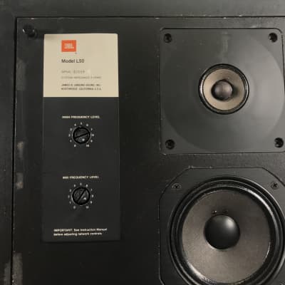 Vintage JBL L50 3-way Loudspeakers Matched Pair image 6