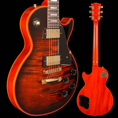 Gibson Les Paul Custom Figured, Gold Hw, Orange Widow Burst Gloss 9lbs 14.9oz