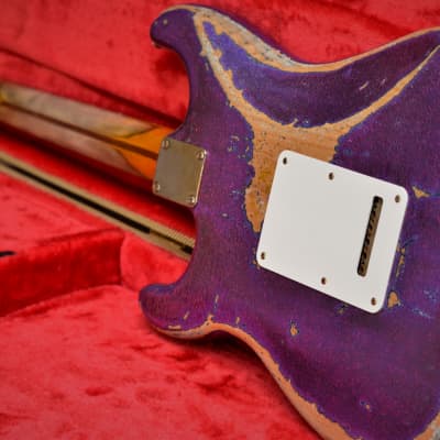 Fender American Stratocaster Magenta Sparkle Heavy Relic Custom Shop Texas Specials image 21