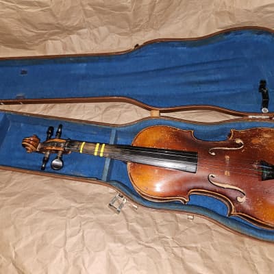Vintage Jacobus Stainer / Konrad sized 3/4 violin, Repairs Needed image 1