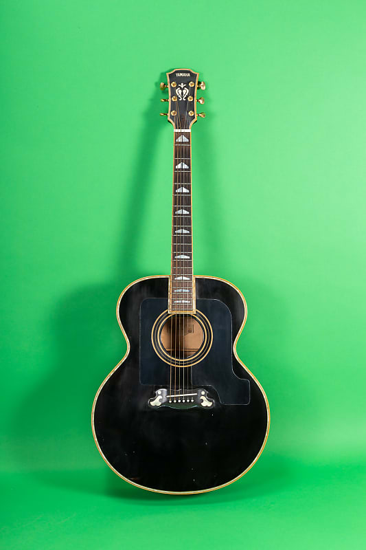 Yamaha CJ 2 Hand Made Custom Guitar 1996 - Black image 1