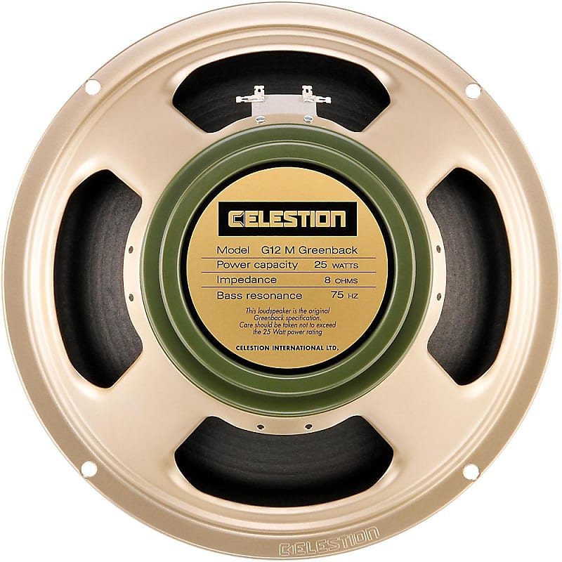 Celestion G12M Greenback 12" 25-Watt 8ohm Guitar Amp Speaker image 1