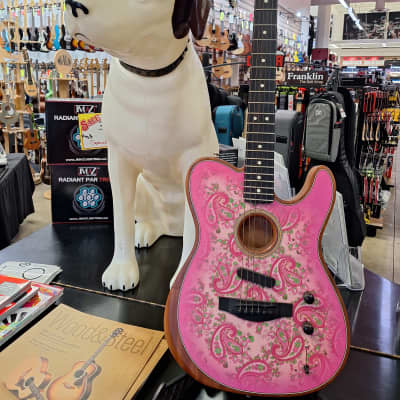 Fender American Acoustasonic Telecaster  Pink Paisley image 1