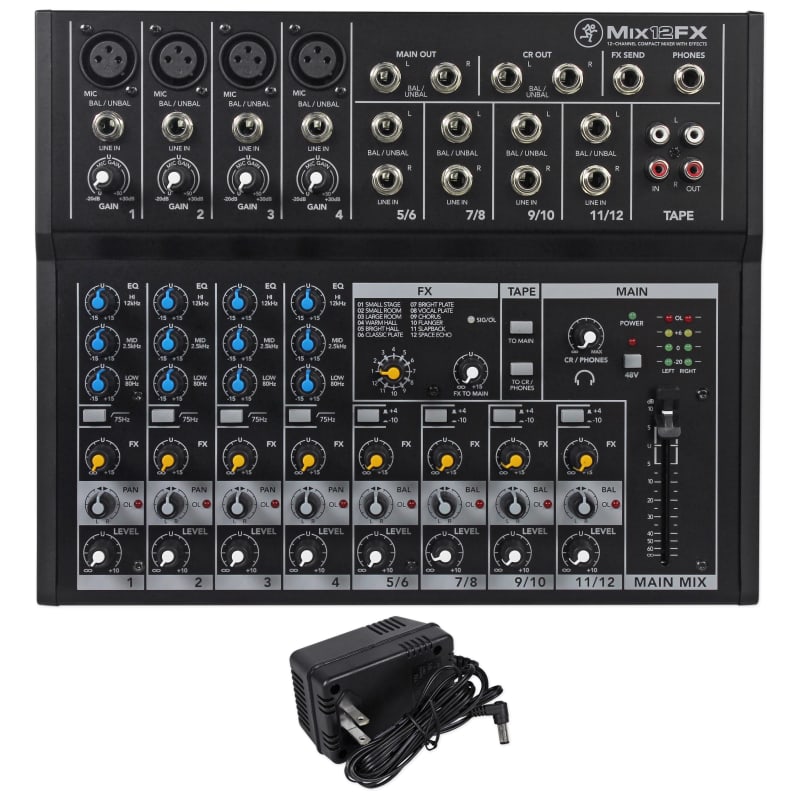 Mackie / Tapco MIX260FX 12 Channel Mixer with effects FX 256 