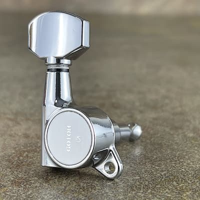 Gotoh Schaller style Knob Tuners - Chrome - SG381-07 - 6 in a line 07223CX