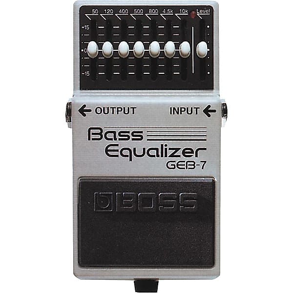 BOSS   GEB-7 Bass Equalizer Pedal 2024 - Silver & Black image 1