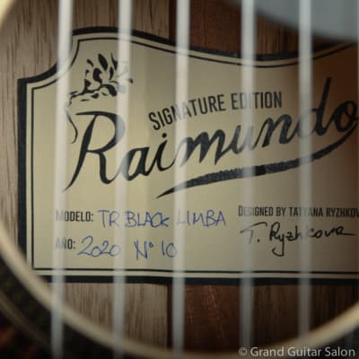 Raimundo Tatyana Ryzhkova Signature model, Spruce top classical guitar image 21
